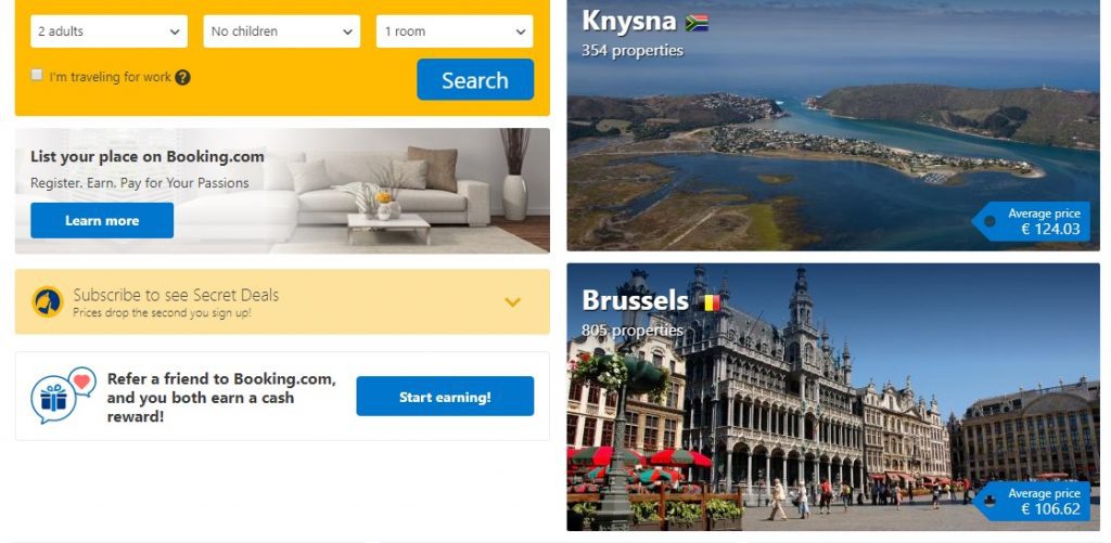 سایت Booking.com و اپلیکیشن آن