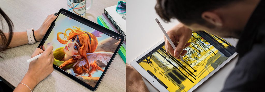 نقاشی دیجیتال با آی پد پرو